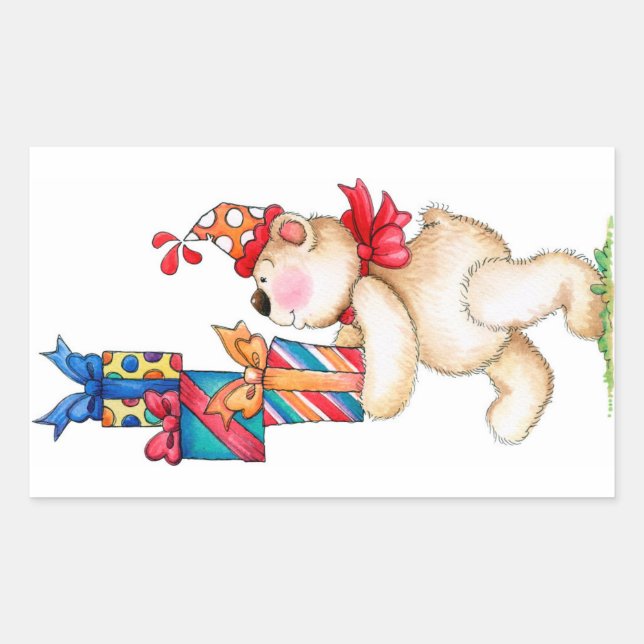 Birthday Gifts Rectangular Sticker (Front)