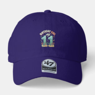 Birthday Girl 11 Sea Turtle Ocean Party Design_1 47 Brand Hat