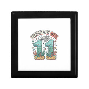 Birthday Girl 11 Sea Turtle Ocean Party Design_1 Gift Box