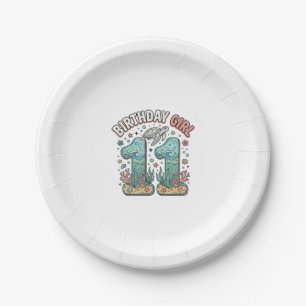 Birthday Girl 11 Sea Turtle Ocean Party Design_1 Paper Plates