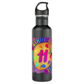 Birthday Girl 11 Year Old Art Painting Party 11th  Stainless Steel Water Bottle