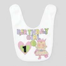 Birthday Girl 1st Birthday Bib