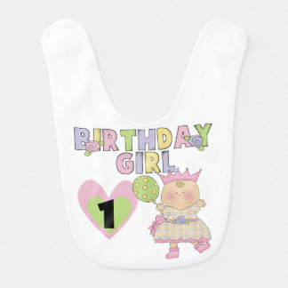 Birthday Girl 1st Birthday Bib