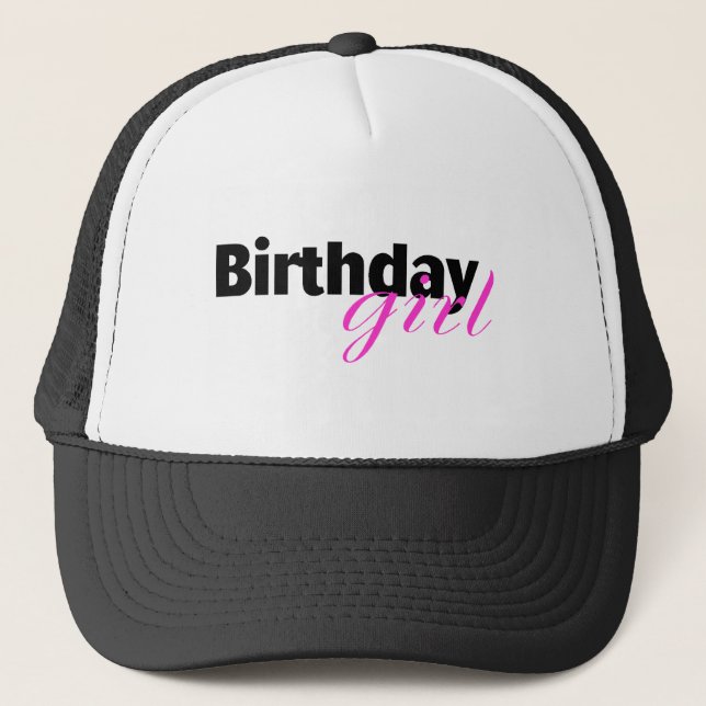 Birthday girl (2) trucker hat (Front)