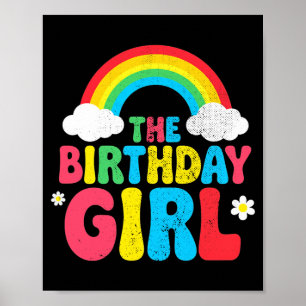 Birthday Girl 2nd 3rd 4th 5th 6th 7th 8th 9th Girl Poster