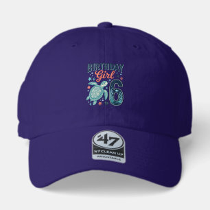 Birthday Girl 6 Sea Turtle Vector Design_1 47 Brand Hat