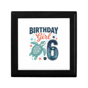 Birthday Girl 6 Sea Turtle Vector Design_1 Gift Box