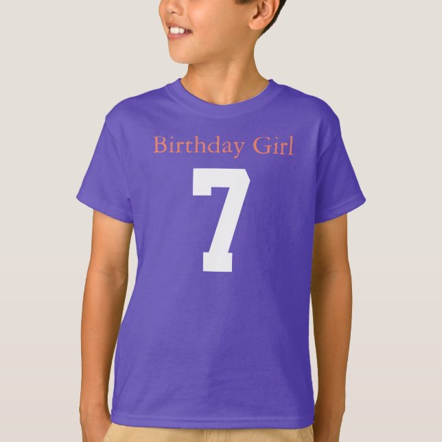 Birthday Girl 7 T-Shirt (Front)