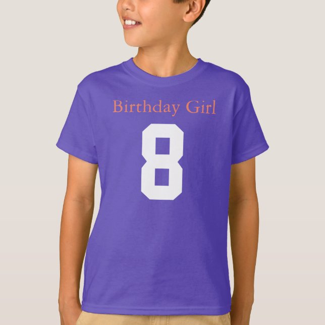Birthday Girl 8 T-Shirt (Front)