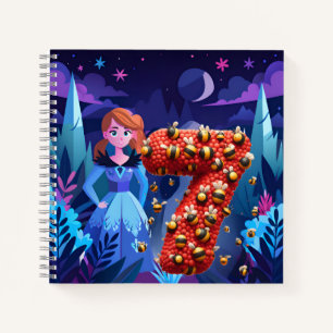 Birthday Girl At 7 Notebook