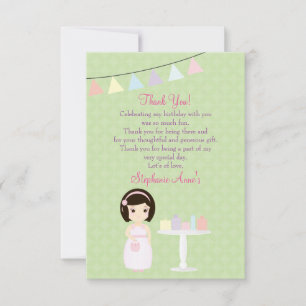 Birthday Girl at Gift Table Invitation