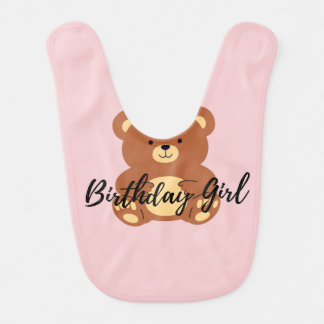 Birthday Girl  Baby Bib