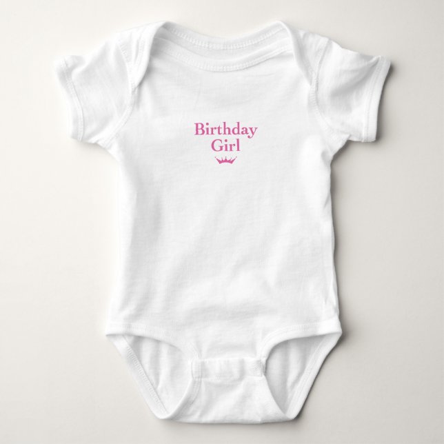 Birthday Girl Baby Bodysuit (Front)