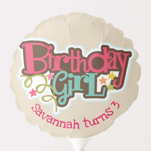 Birthday Girl Balloons (Front)