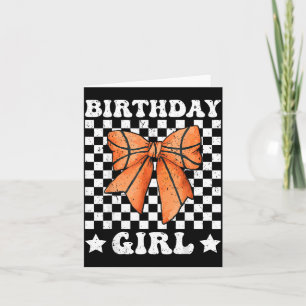 Birthday Girl Basball Girl Basball Mom Coquette Card