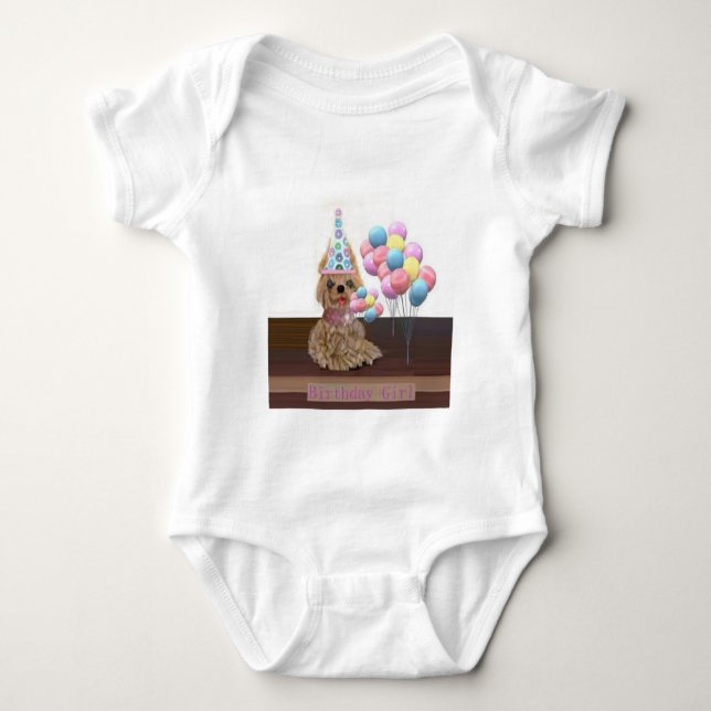 "Birthday Girl" Birthday Baby Bodysuit (Front)