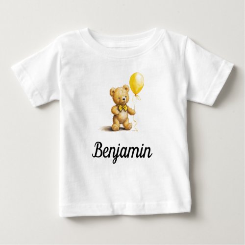 Birthday Girl Birthday Boy Bear Personalized Baby T_Shirt