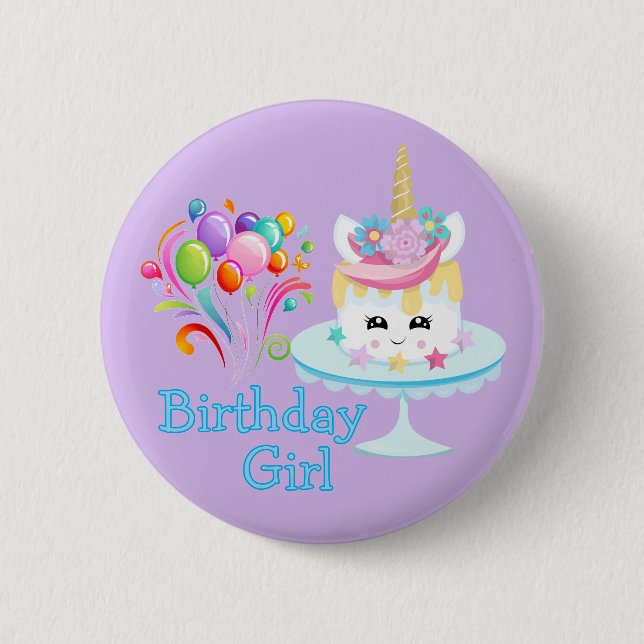 Birthday Girl  Button (Front)