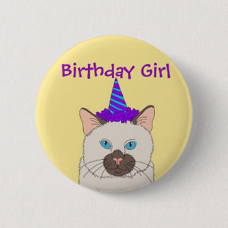 Birthday Girl Button