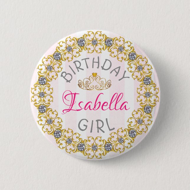 Birthday Girl Button (Front)