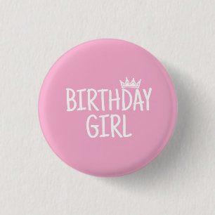 Birthday Girl Button