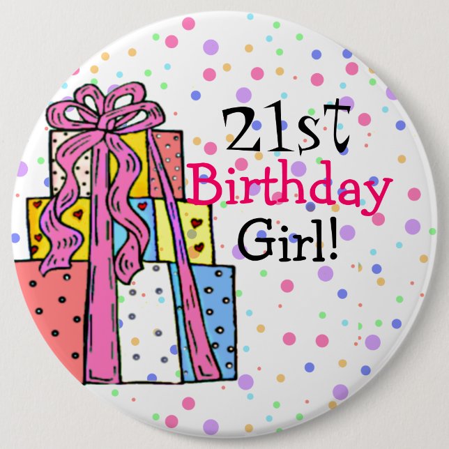 Birthday Girl Button (Front)