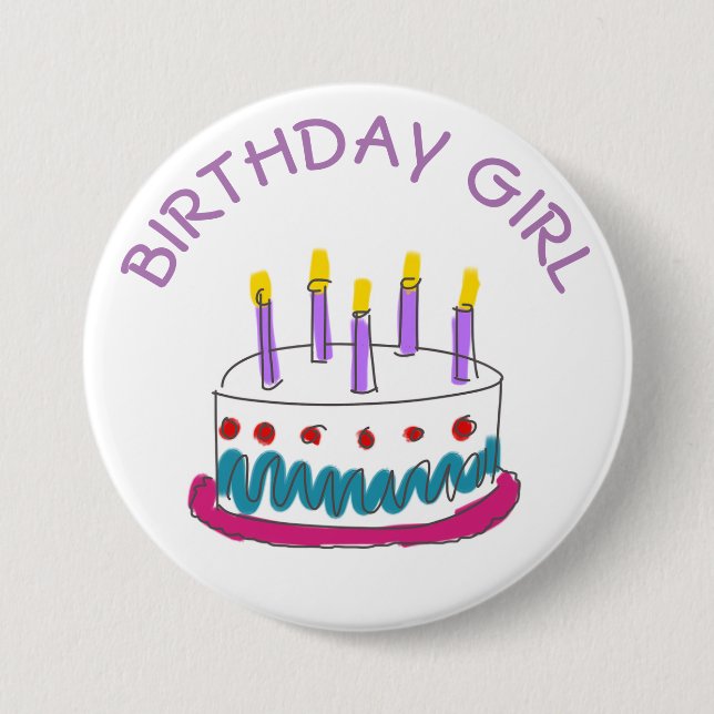 Birthday Girl Button (Front)