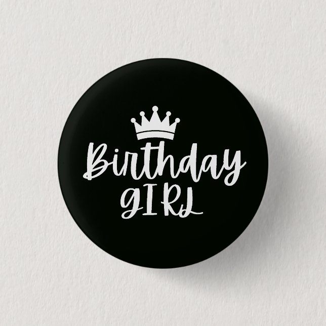 Birthday Girl Button (Front)
