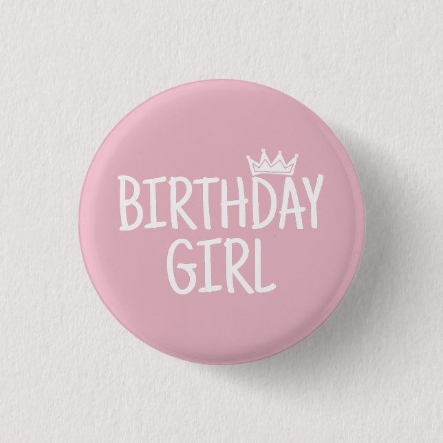 Birthday Girl Button (Front)