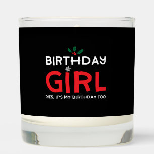 Birthday Girl Christmas Xmas B Day Scented Candle