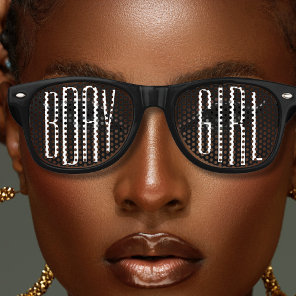 Birthday Girl Cool Black Retro Sunglasses