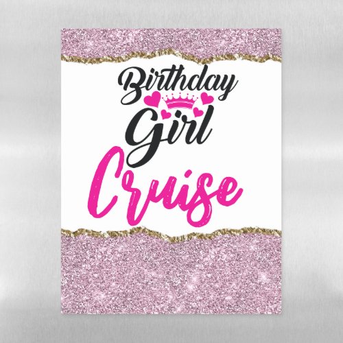 Birthday Girl Cruise Door Magnet Magnetic Dry Erase Sheet