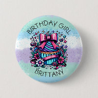 Birthday Girl Cupcake Whimsical Personalized