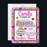 Birthday Girl Doll | Custom designs Invitation<br><div class="desc">Celebrate baby's first month with this special t-shirt,  special and personalized design</div>