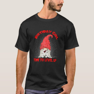 Birthday Girl Gamer Gnome Video Game Party Time To T-Shirt