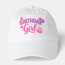 Birthday Girl Kids Hat Cute Party Cap for Girls Bi