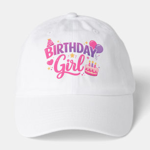 Birthday Girl Kids Hat Cute Party Cap for Girls Bi
