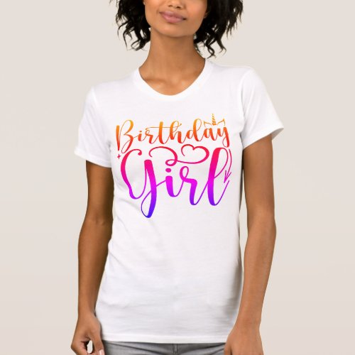 Birthday girl lady t_shirt 
