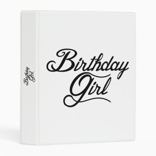 Birthday Girl Mini Binder
