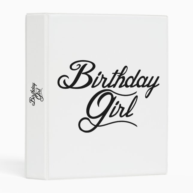 Birthday Girl Mini Binder (Front/Spine)