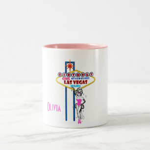 Birthday Girl Of Fabulous Las Vegas SHOWGIRL Mug