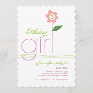 Birthday Girl Party Invitation