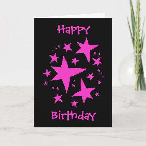 Birthday girl pink and black
