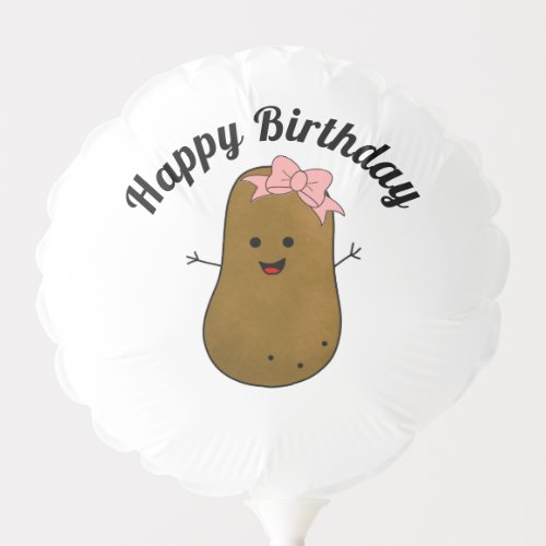 Birthday Girl Potato Balloon