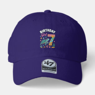 Birthday Girl Sea Turtle 7th Birthday Vector Desig 47 Brand Hat
