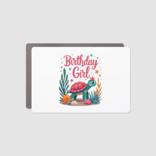 Birthday Girl Sea Turtle Theme Birthday Party Ocea Car Magnet