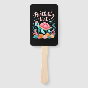 Birthday Girl Sea Turtle Theme Birthday Party Ocea Hand Fan