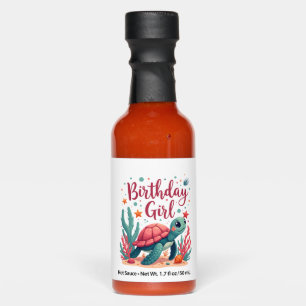 Birthday Girl Sea Turtle Theme Birthday Party Ocea Hot Sauces