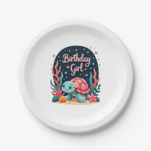 Birthday Girl Sea Turtle Theme Birthday Party Ocea Paper Plates