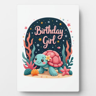 Birthday Girl Sea Turtle Theme Birthday Party Ocea Plaque